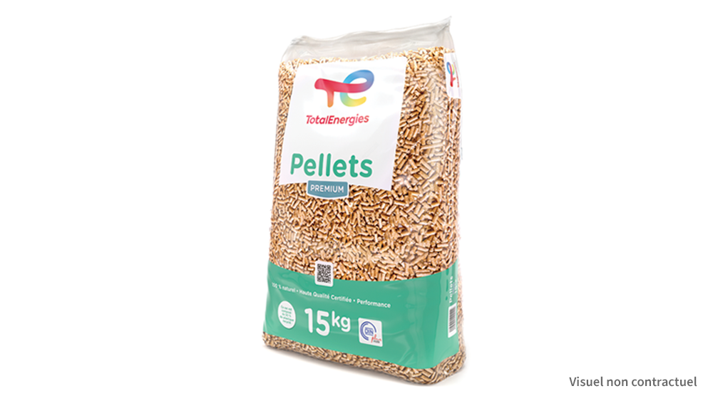 Pellets de madeira Premium TotalEnergies