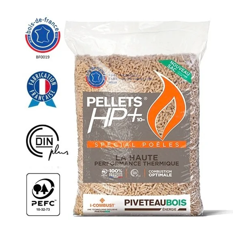Pellets de madeira Piveteau HP+ – 72 sacos de 15 kg