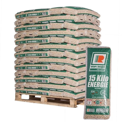 Pellets Van Roje – Palete com 65 sacos de 15 kg 